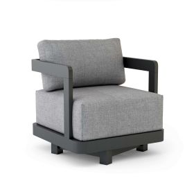 Granada Deep Seating Aluminum Swivel Armchair