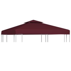 2-Tier Gazebo Top Cover 1 oz/ft¬≤ 9.8'x9.8' Bordeaux