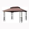 13x10 Outdoor Patio Gazebo Canopy Tent With Ventilated Double Roof And Mosquito net(Detachable Mesh Screen On All Sides),Suitable for Lawn, Garden, Ba