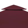 2-Tier Gazebo Top Cover 1 oz/ft¬≤ 9.8'x9.8' Bordeaux