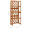 Trellis with Shelves 21.6"x11.8"x55.1" Solid Fir Wood