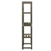 Trellis with Shelves Gray 21.6"x11.8"x55.1" Solid Fir Wood