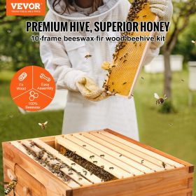 VEVOR Beehive Box Kit Bee Honey Hive (Number of Boxes: Medium Box x1)