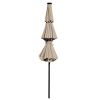 10Ft 3-Tiers 32LEDS Patio Umbrella Beige